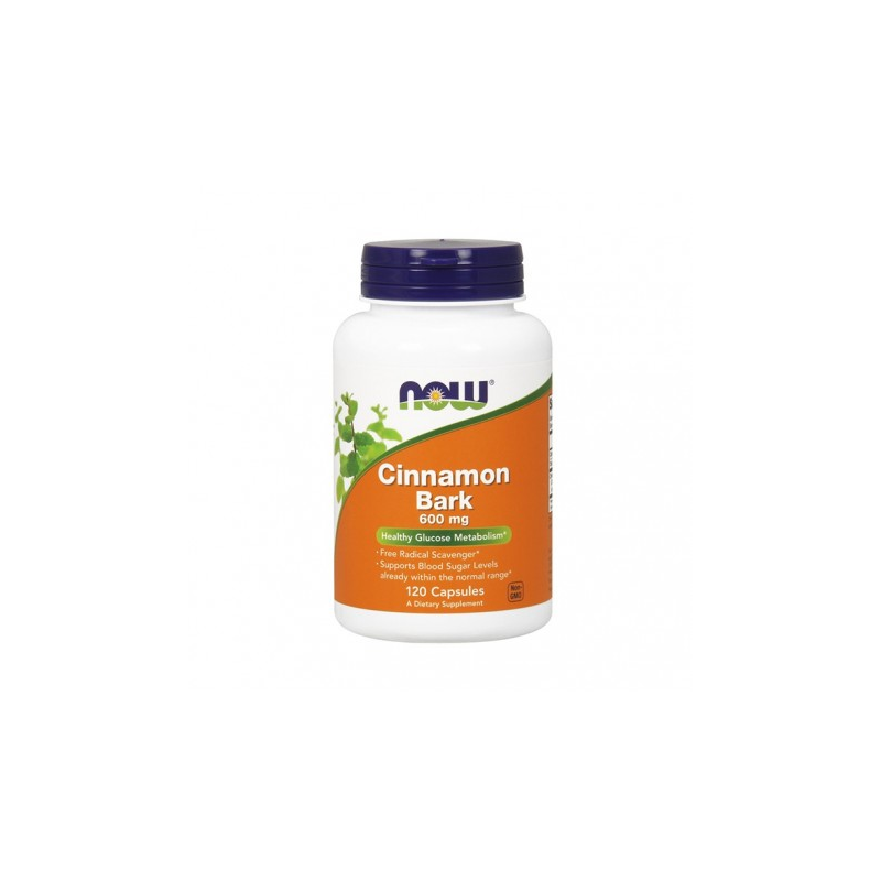 Cinnamon Bark 600 mg 120 cápsulas  Now