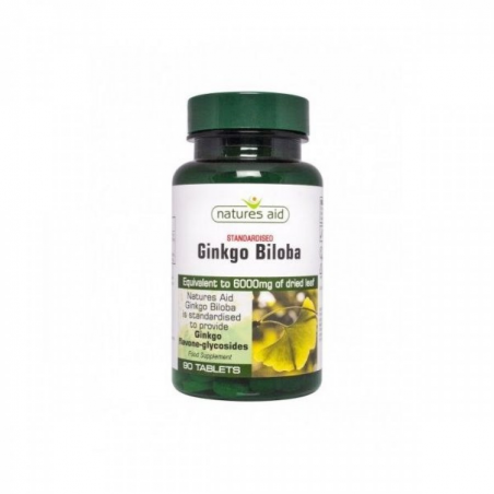 GINKGO BILOBA 120 mg  90 COMP NATURES AID Total 6000 MG