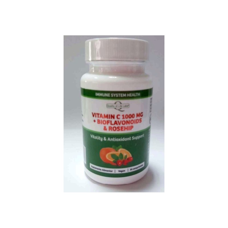 VITAMINA C 1000 MG + BIOFLAVONOIS E ROSEHIP S QUALITY OF LIFE