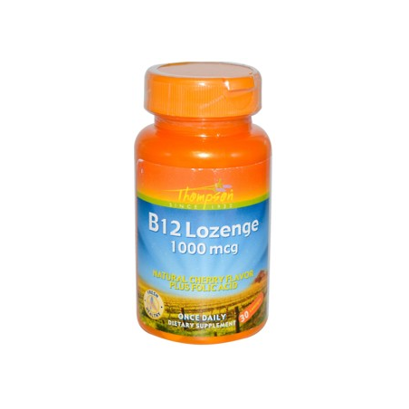 VITAMINA B 12 LOZENGE LOZANGOS 1000 MCG 30 CAPS THOMPSON