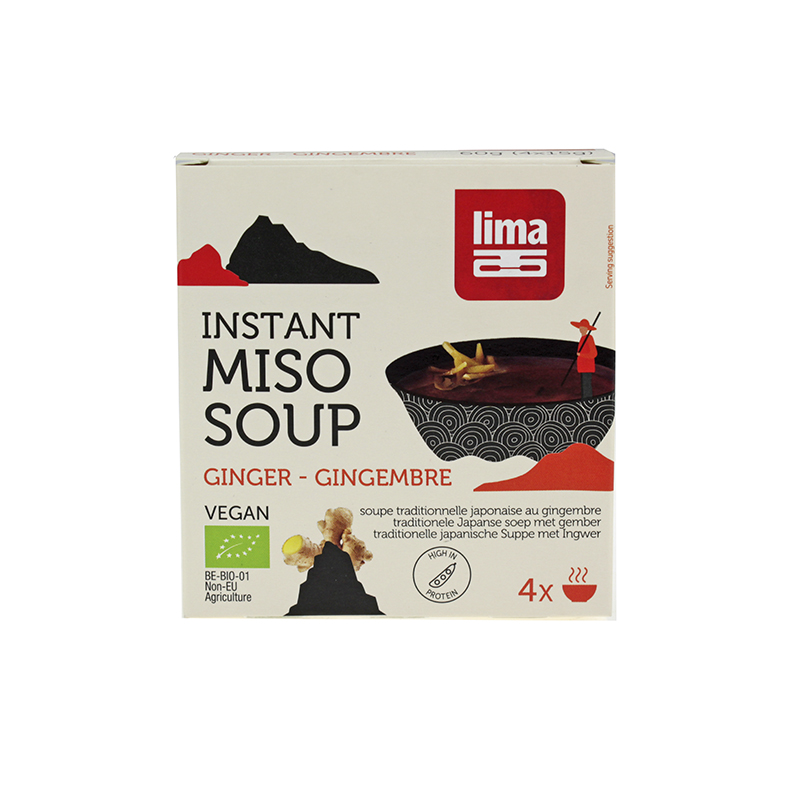 SOPA MISO INSTANTANEA GENGIBRE  BIO LIMA 60 G 4 X 15 GRS