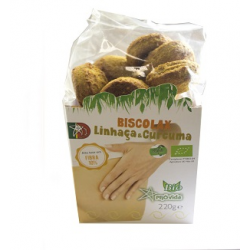 BISCOITOS DE LINHACA E CURCUMA 220 GRS BIO BISCOLAX 