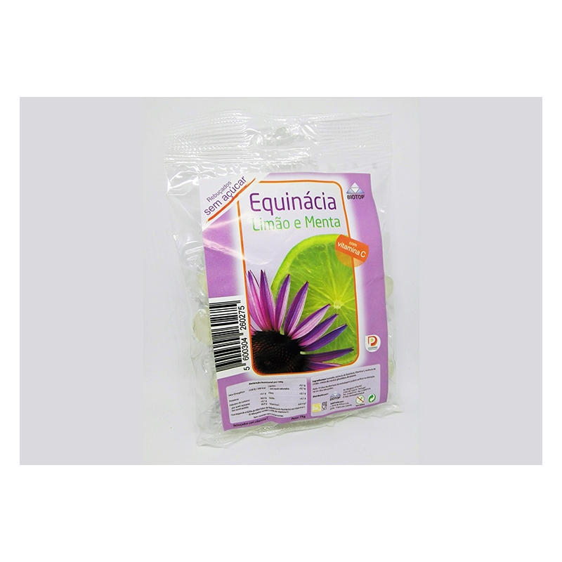 REBUÇADOS ECHINACEA LIMÃO MENTA DROPS 75G
