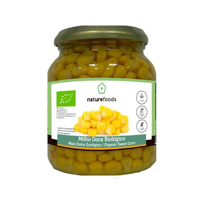 MILHO DOCE COZIDO BIO SEM GLÚTEN  340 G NATURFOODS 