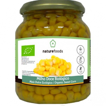 MILHO DOCE COZIDO BIO SEM GLÚTEN  340 G NATURFOODS 
