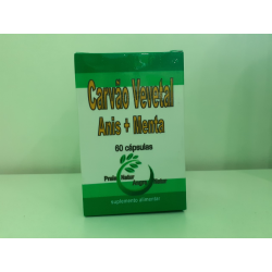 CARVAO VEGETAL ANIS + MENTA 60 CAPS