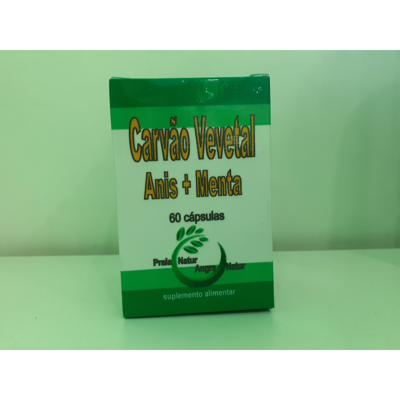 CARVAO VEGETAL ANIS + MENTA 60 CAPS
