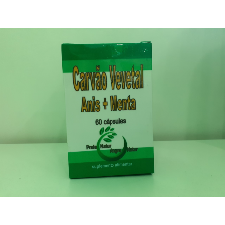 CARVAO VEGETAL ANIS + MENTA 60 CAPS