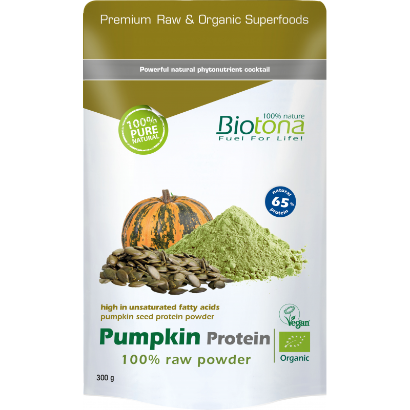 PUMPKIN PROTEIN RAW POWDER BIO 300 G BIOTONA