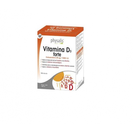 Vitamina D3 Forte 100 Cápsulas Physalis 