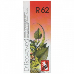 R62 50ml  Laringite Faringite  Conjuntivite  Otite  Papeira DR. RECKEWEG