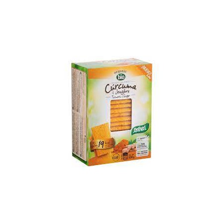 TOSTAS COM CURCUMA E GENGIBRE BIO 100 GRS SANTIVERI 