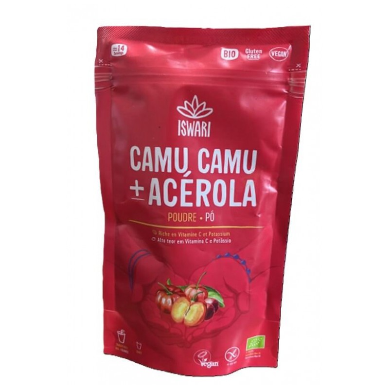CAMU CAMU E ACEROLA EM PO BIO 70 GRS ISWARI