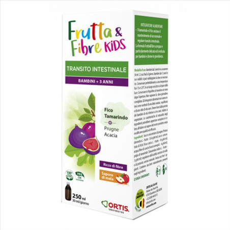 FRUTOS E FIBRAS KIDS 250 ML XAROPE ORTIS  FRUTTA   FIBRE 