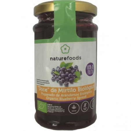 DOCE DE MIRTILO BIO NATURFOODS 240 G DOCE 100% FRUTA