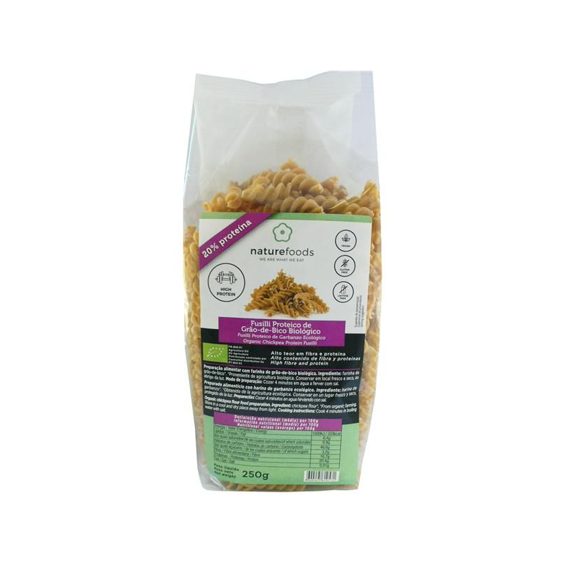FUSILLI PROTEICO GRÃO DE BICO BIO 250 G