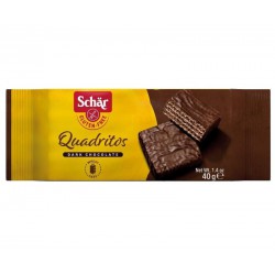 WAFERS S QUADRITOS  DE CACAU COM COBERTURA DE CHOCOLATE PRETO 40 GRS