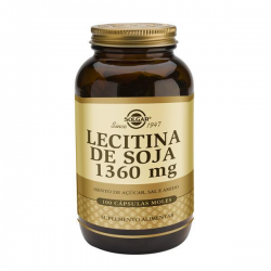 SOLGAR LECITINA DE SOJA 1360 MG 100 CAPS