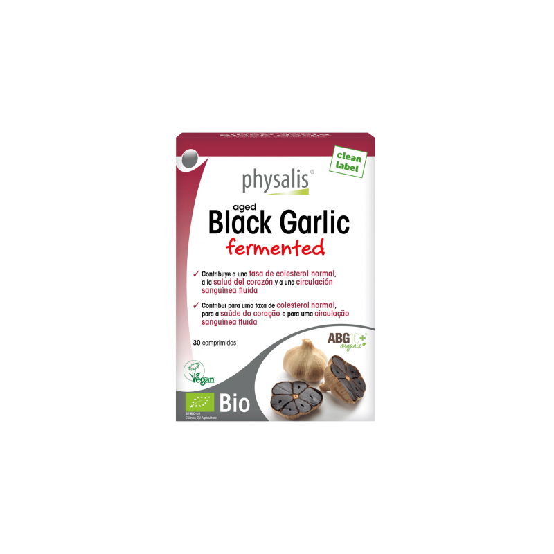 BLACK GARLIC 30 COMPRIMIDOS ALHO FERMENTED PHYSALIS