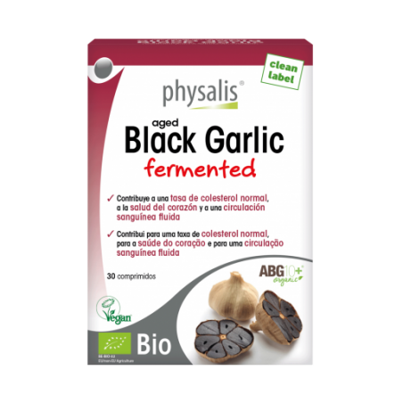 BLACK GARLIC 30 COMPRIMIDOS ALHO FERMENTED PHYSALIS