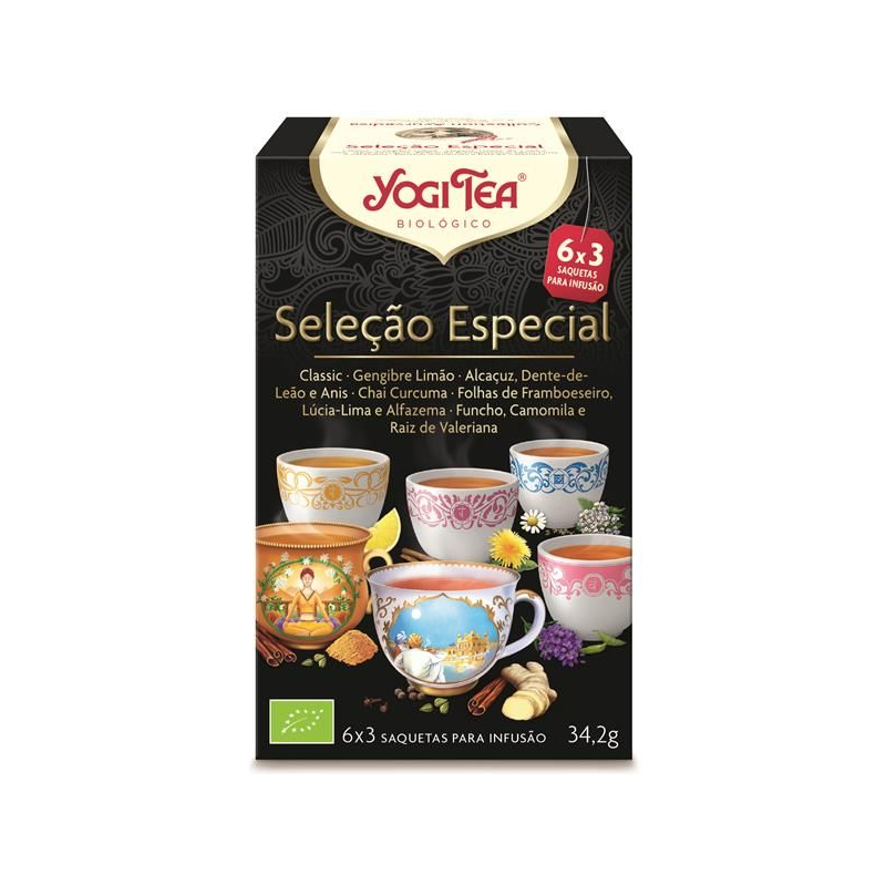 SELEÇÃO DE INFUSÕES AYURVÉDICAS BIO 18 Saquetas