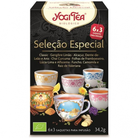 SELEÇÃO DE INFUSÕES AYURVÉDICAS BIO 18 Saquetas