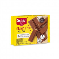 SCHAR WAFER TWINBAR S G  CHOC.LEITE 3 X 21.5
