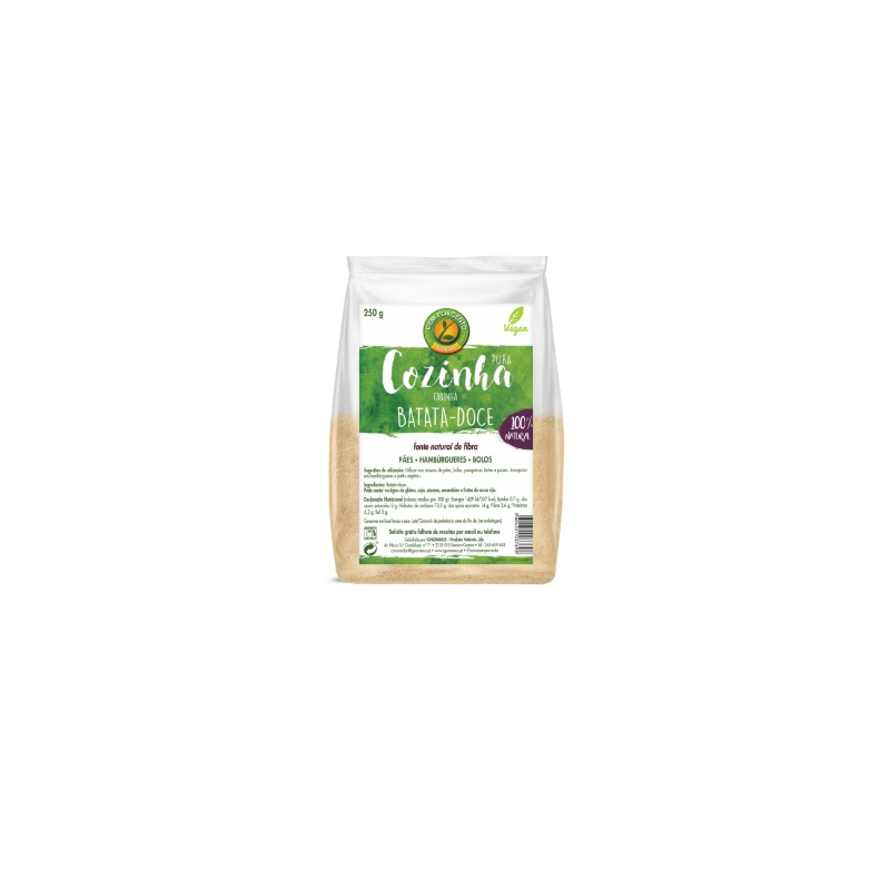 FARINHA DE BATATA DOCE VEGAN 250 GRS CEM PORCENTO COZINHA PURA