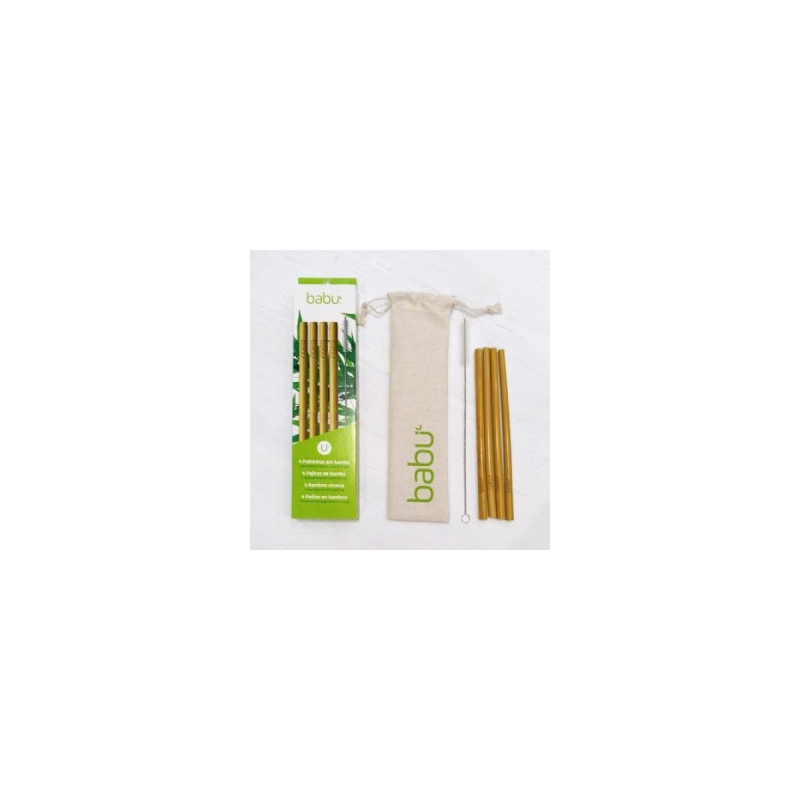 PALHINHAS DE BAMBU 4 UNIDADES