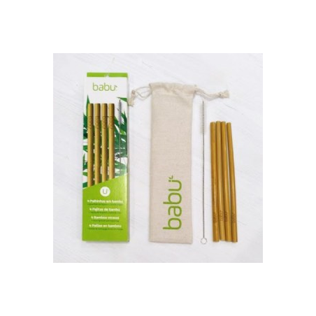 PALHINHAS DE BAMBU 4 UNIDADES