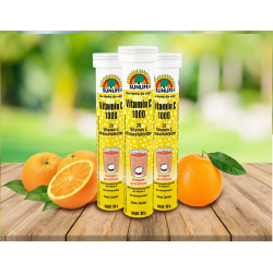 VITAMINA C 1000 MG ORANGE 20 COMP EFERVESCENTE  SUNLIFE