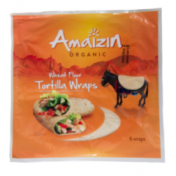 TORTILHA WRAPS AMAZIN BIO 240 G 6 UNIDADES 
