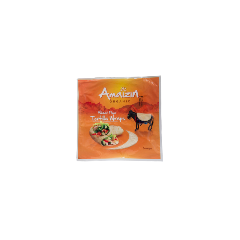 TORTILHA WRAPS AMAZIN BIO 240 G 6 UNIDADES 