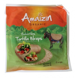 Tortilha Wrap 6 EXTRA FIBRA AMAIZIN 240 GRAMAS