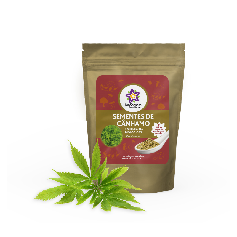 SEMENTES DE CANHAMO DESCASCADAS 125 GRS BIOSAMARA 