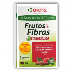 ORTIS FRUTOS E FIBRAS EFEITO RÁPIDO PACK 30 COMP. X 2  60 Comprimidos