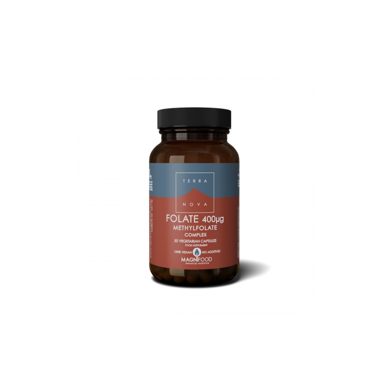 FOLATE MTHYFOLATE 400 MCG COMPLEX 50 CAPS TERRA NOVA