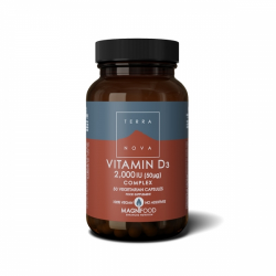 Vitamin D3 2000IU (50mcg) Complex 50 Cápsulas TERRA NOVA