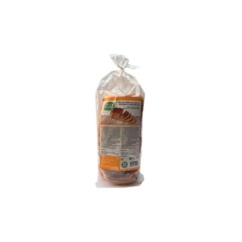 ALLPURA PAO DE FORMA ESPELTA INTEGRAL E LEVEDURA MAE 400 G