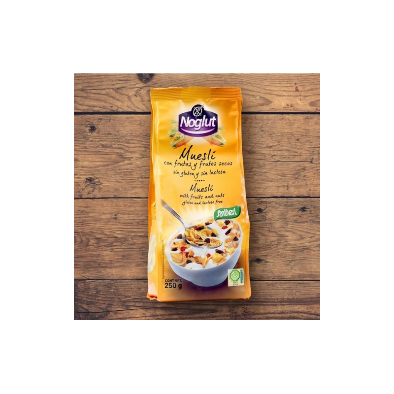 MUESLI NOGLUT 250 G FRUTOS SECOS SANTIVERI