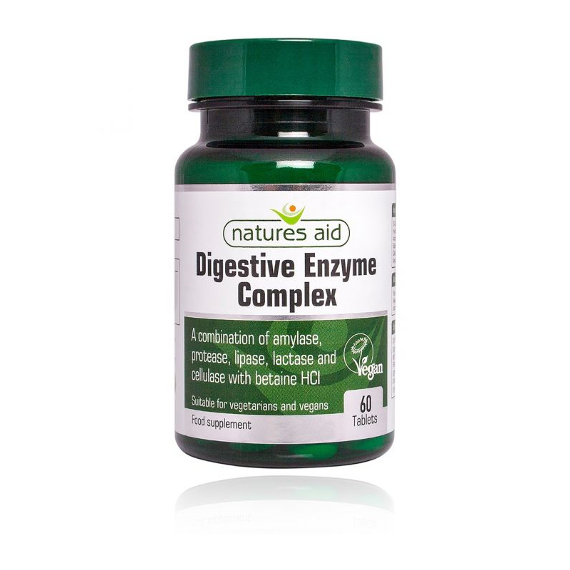 DIGESTIVE ENZYME COMPLEX 60 COMPRIMIDOS NATURES AID
