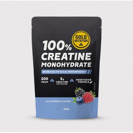 CREATINE MONOHYDRATE WILD BERRIES FLAVOUR 200 GRS  GOLD NUTRITION 
