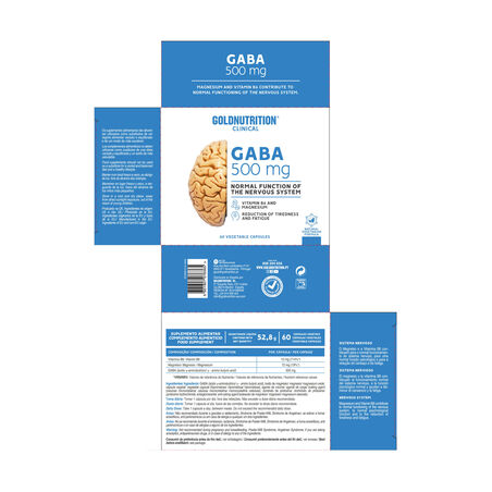 GABA GN CLINICAL 60 CAPS 500 MG  GOLD NUTRITION