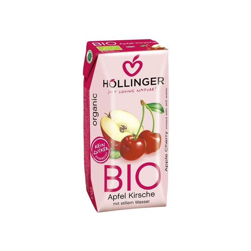 HOLLINGER NÉCTAR MAÇÃ GINJA BIO 200 ML