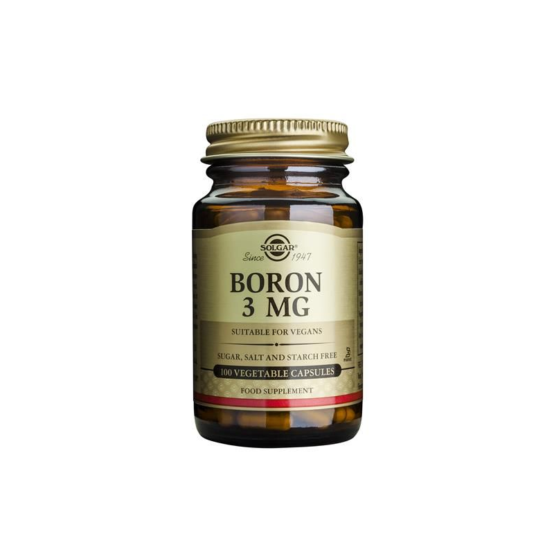 Solgar Boron 3mg 100 cápsulas vegetais