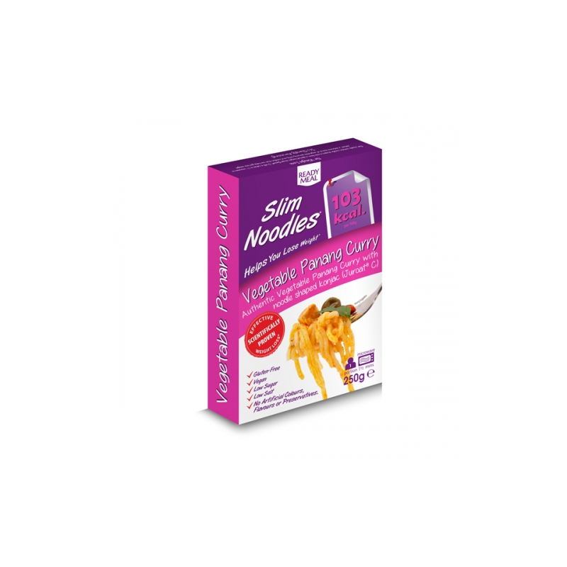 SLIM NOODLES VEG PANANG CURRY REFEICAO PRONTA 250 GRS