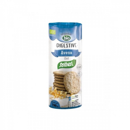 BOLACHA DIGESTIVA COM AVEIA BIO SANTIVERI 190 GRS