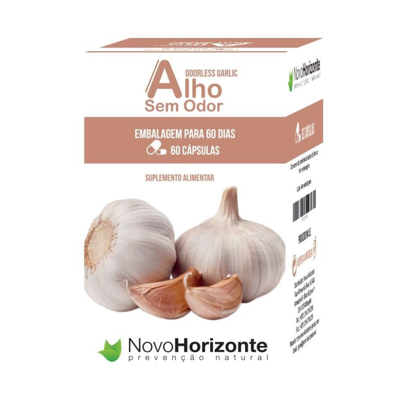 Alho Sem Odor 1000mg 60 Capsulas