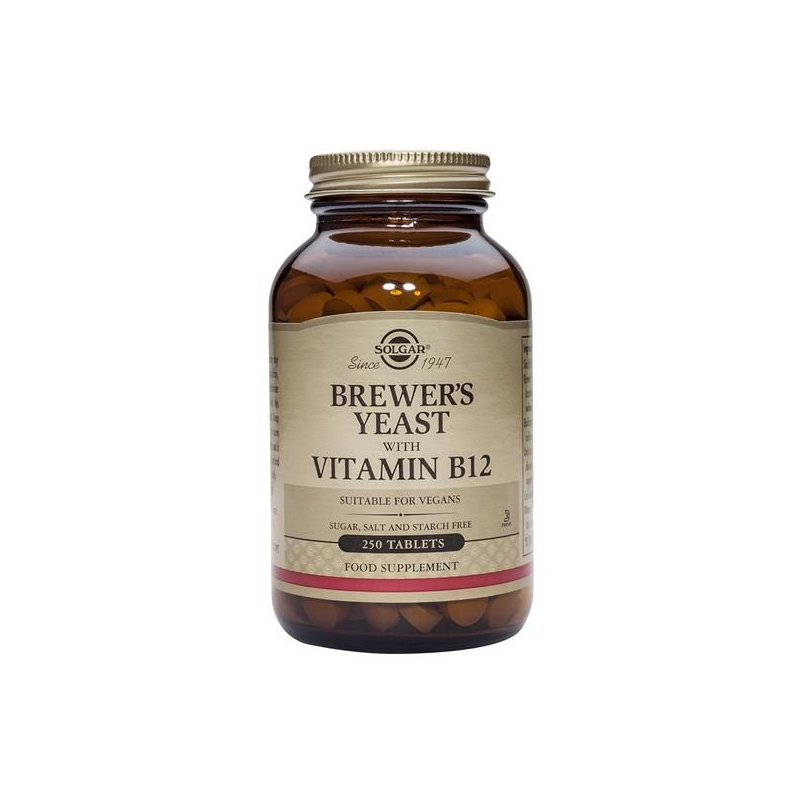  SOLGAR BREWERS YEAST  COM B 12 250 COMP