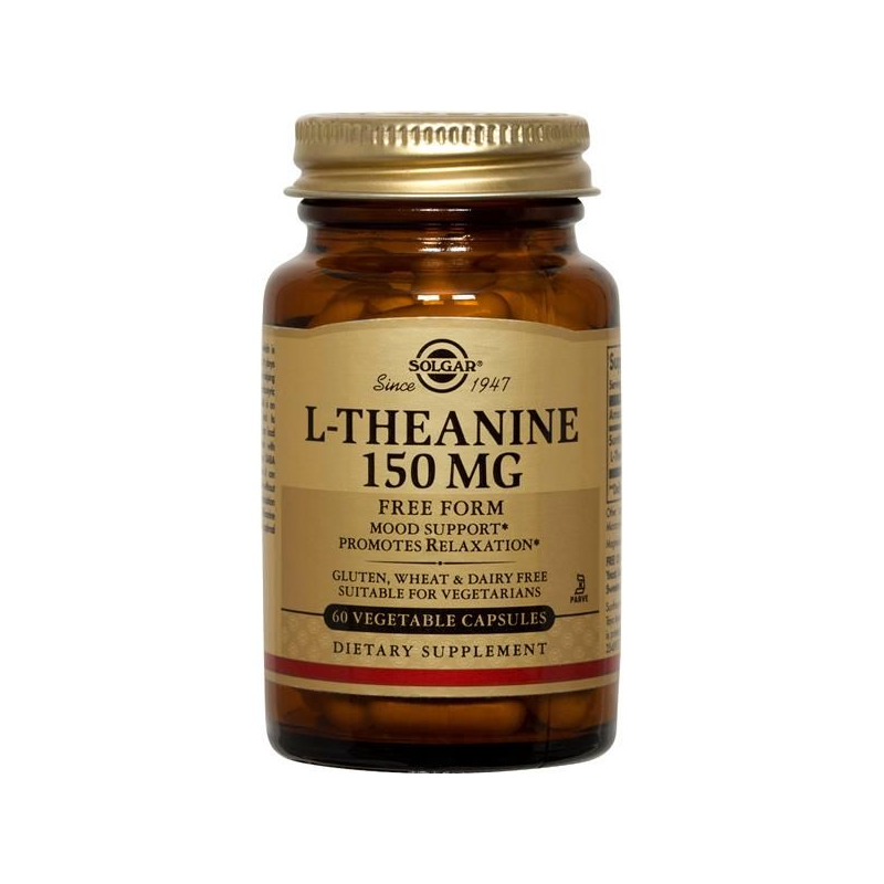 Solgar L-Theanine 150mg 60 cápsulas vegetais